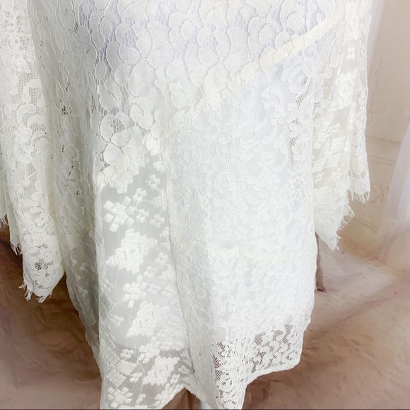 NEW Karen Kane White Eyelet lace Riviera Blouse - Picture 6 of 11